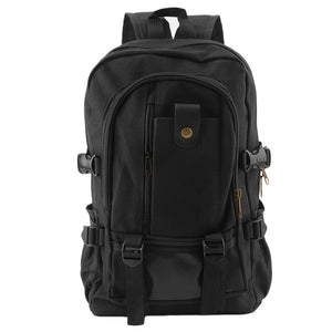 Unisex Backpack Vintage Canvas Rucksack Preppy School Shoulder Travel Satchel M2