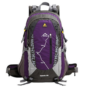 KIMLEE 35L Men Women Sport Backpack Bag with Rain Cover 3D Waterproof Camping Mountaineering Travel Hiking Backpack 5 Colors
