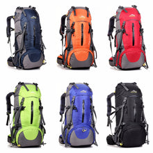 Pratical 50L Waterproof Outdoor Hiking Backpack Camping Travel Bags Climbing Backpack Knapsack with Rain Cover