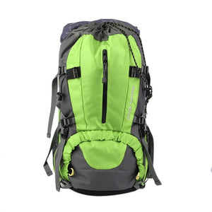 Pratical 50L Waterproof Outdoor Hiking Backpack Camping Travel Bags Climbing Backpack Knapsack with Rain Cover