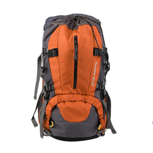 Pratical 50L Waterproof Outdoor Hiking Backpack Camping Travel Bags Climbing Backpack Knapsack with Rain Cover