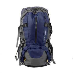 Pratical 50L Waterproof Outdoor Hiking Backpack Camping Travel Bags Climbing Backpack Knapsack with Rain Cover