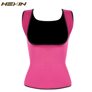 HEXIN Plus Size Neoprene Sweat Sauna Hot Body Shapers Vest Waist Trainer Slimming Vest Shapewear Weight Loss Waist Shaper Corset