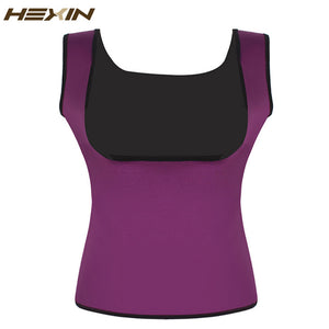 HEXIN Plus Size Neoprene Sweat Sauna Hot Body Shapers Vest Waist Trainer Slimming Vest Shapewear Weight Loss Waist Shaper Corset