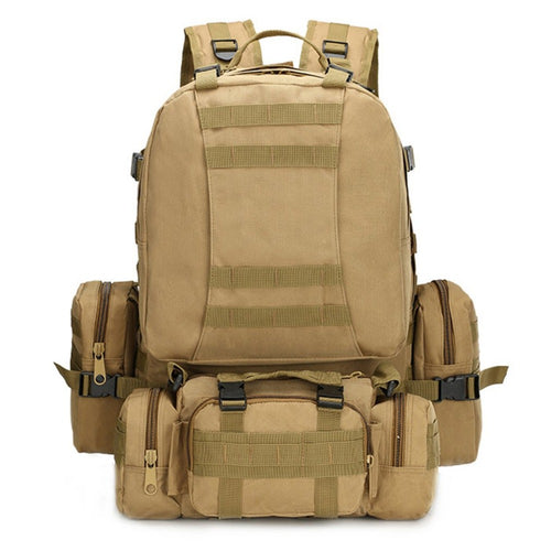 Outdoor Camping Backpack Large Capacity Sports Hiking Military Tactical Mountaineering Bag Waterproof Oxford Cloth Bag