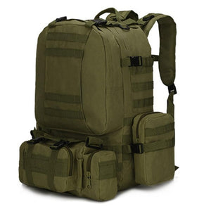 Outdoor Camping Backpack Large Capacity Sports Hiking Military Tactical Mountaineering Bag Waterproof Oxford Cloth Bag